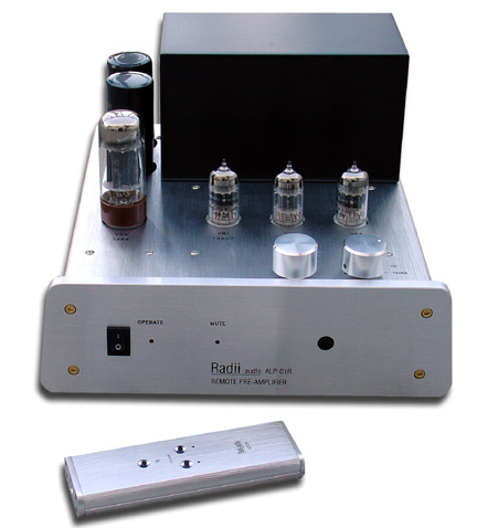 Line Preamp - remote controlled ALP-01R - 3 x 12AU7
1 x 5AR4 rectifier