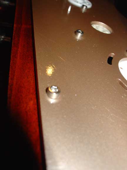 E-1: Top panel damage 1
