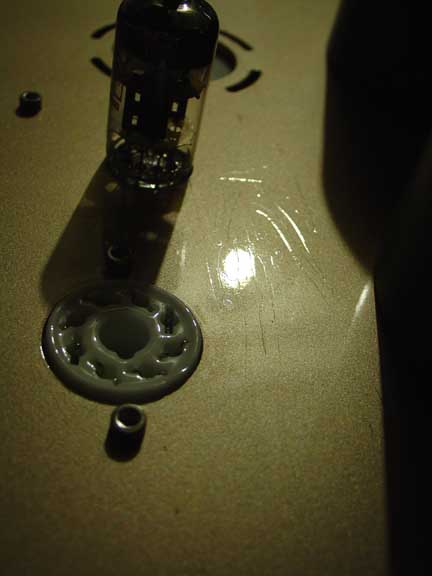 E-1: Top panel damage 3