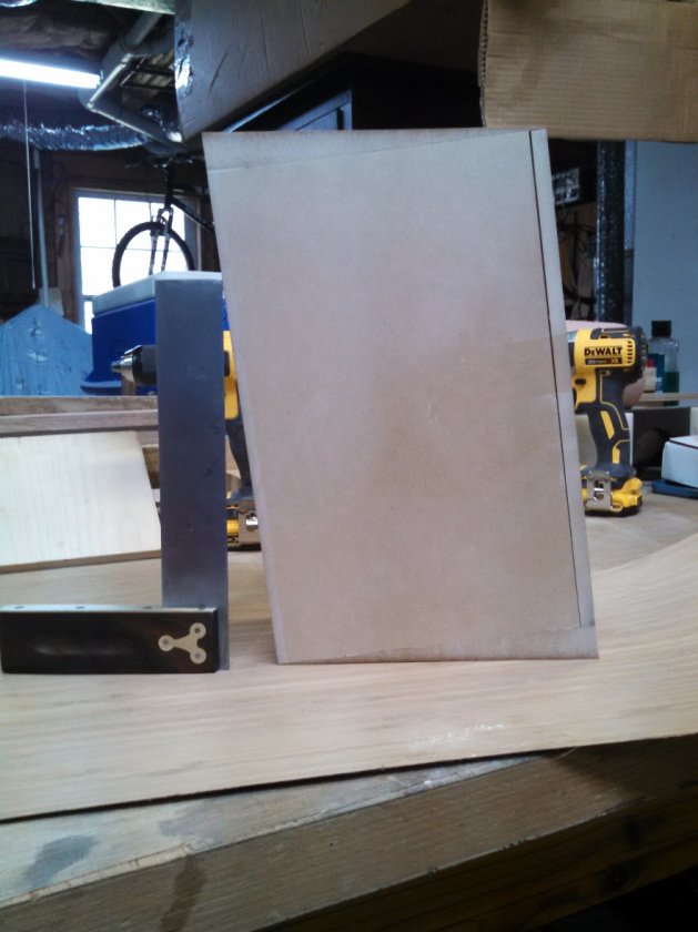 Wedges installed & Bamboo veneer installed