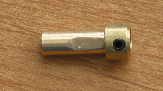 Knob mounting shaft - The setscrew on the knob was too far from the edge, so I spun up an extension shaft. This also has the benefit of fitting both the 6mm shaft of the encoder and the 1/4" hole in the knob.