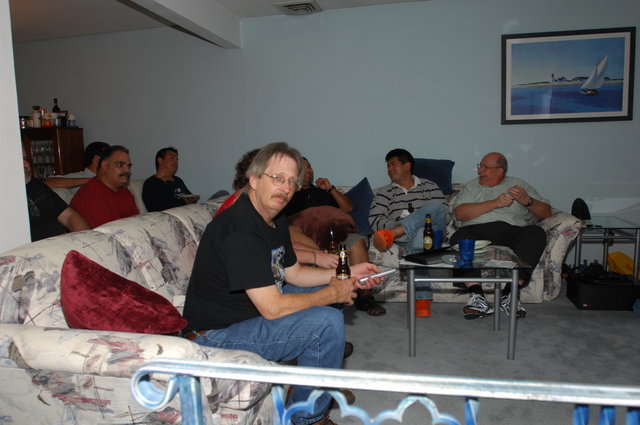 Hanging out in Andrew's livingroom