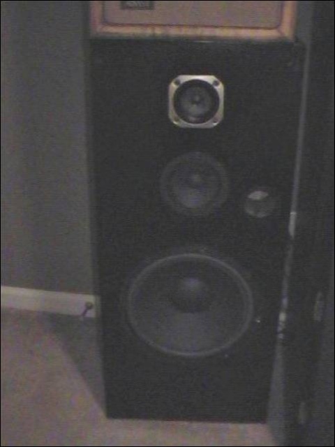 System 2: Here is the Modified Pioneer CS-E900. My friends uncle gave away his Receiver and speakers. So I took them off his hands and redid the speakers. This is the finished product. They looked terrible before!