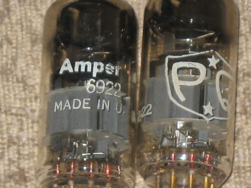 Amperex N.O.S Rare 1960- D getter PQ Gold Pins