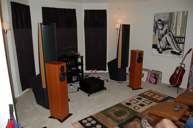 Left side view, DIY/Raw speakers