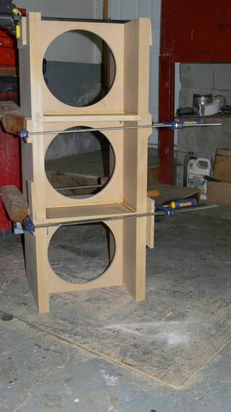 first tower glued up