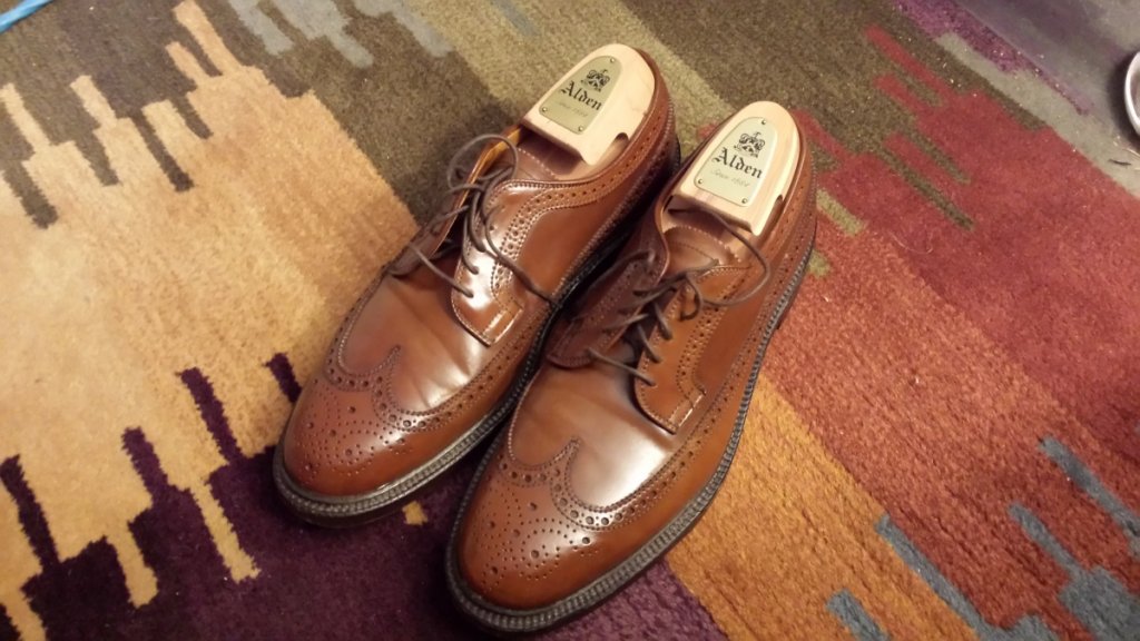 Alden's Shell Cordovan shoes