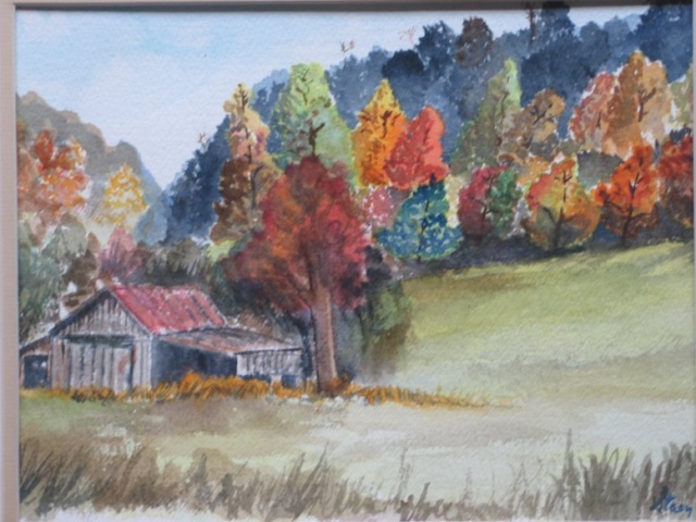 Mountain View -- watercolor