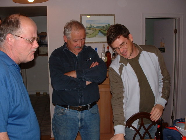 BAAS Oct 26 2007 40.jpg - We know Paul Candy is very picky about his audio hardware and software, but how did he feel about homemade nacho dip? John's wife will be proud, Paul liked it a lot!!!