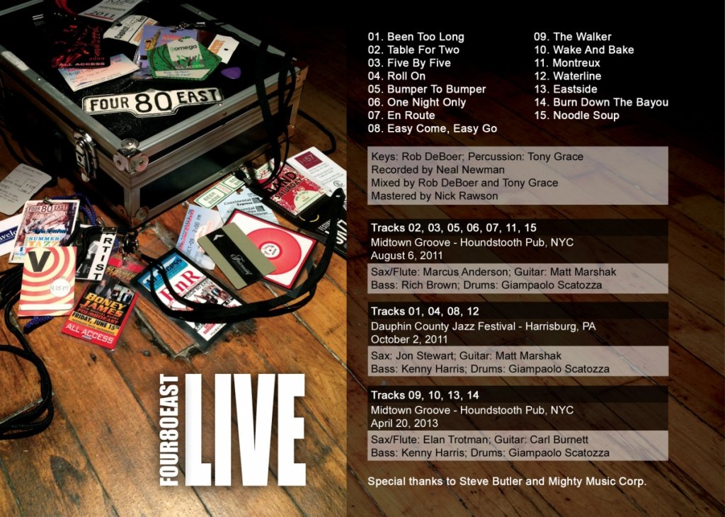 Four 80East LIVE Booklet