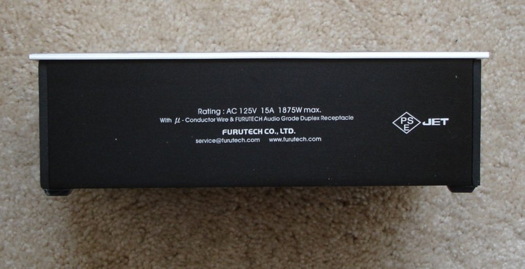 Furutech e-TP60 label side