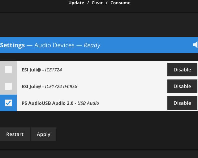 Settings-Audio Devices