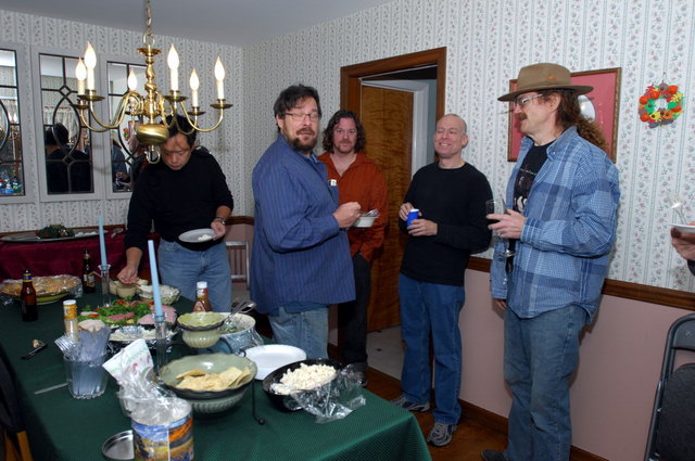 Just enjoying Mike's cooking