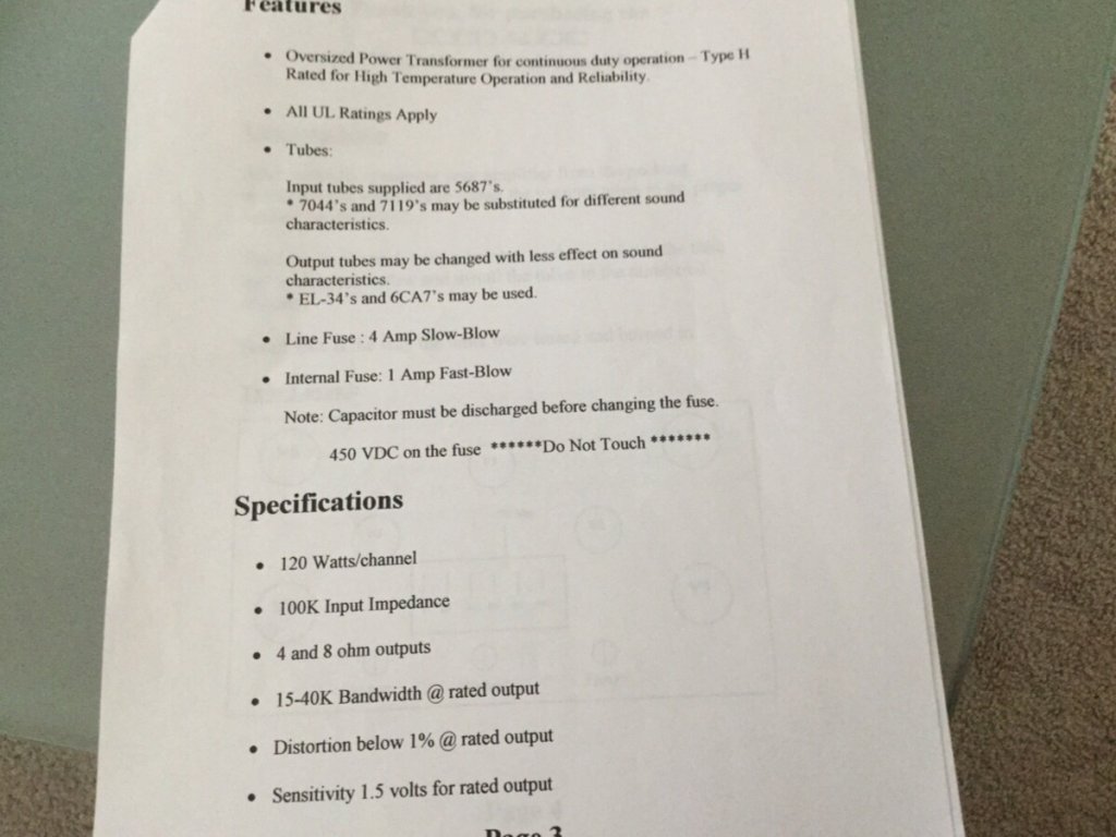 Dodd 120 specs