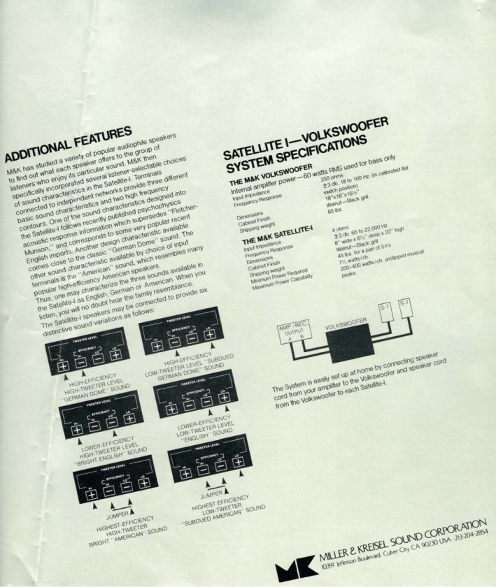S1 Satellite-Volkswoofer Brochure 1977 sm Page 5