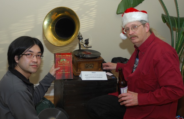 Buddy and Chris next to Victor
