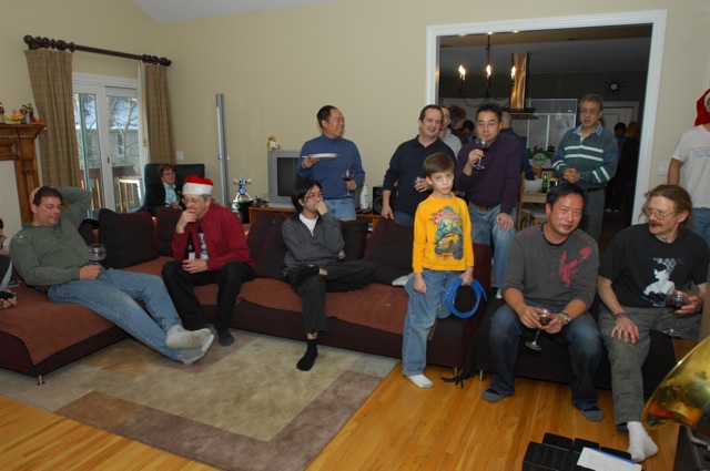 More shots of the upstairs crowd