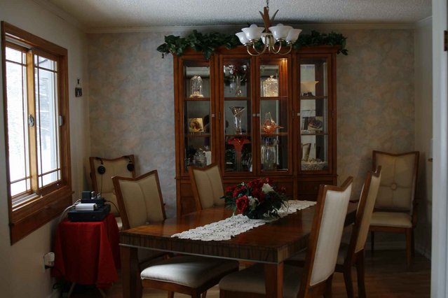 Dining room with a listening station