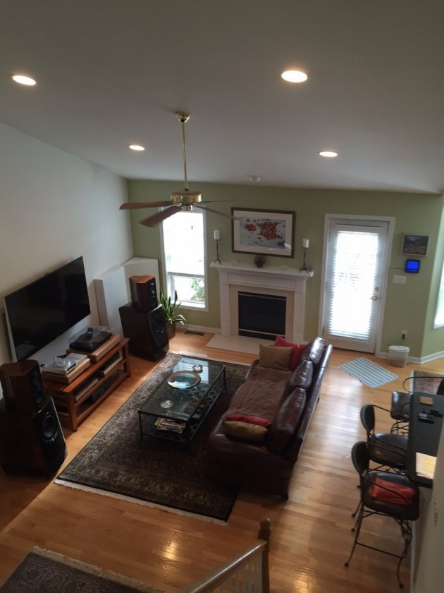 view from stairs