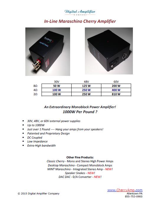 Digital Amplifier Company In-Line 