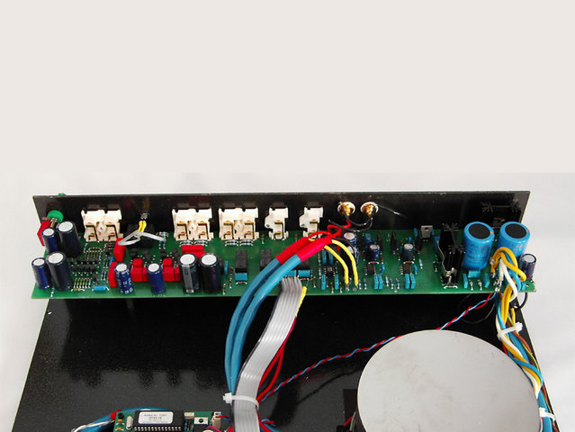 Full view of Odyssey's Tempest SLB circuit - An inside look of Odyssey's Tempest SLB preamplifier with Mu Metal transformer