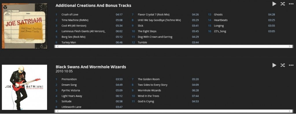 Satch FLAC Artist View (2)