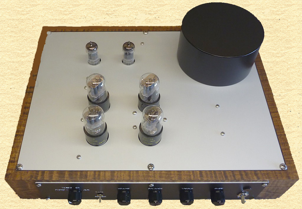 model Aretha 6SL7 high end tone preamp, with or without separate built in phono preamp. Phono preamp 12AY7