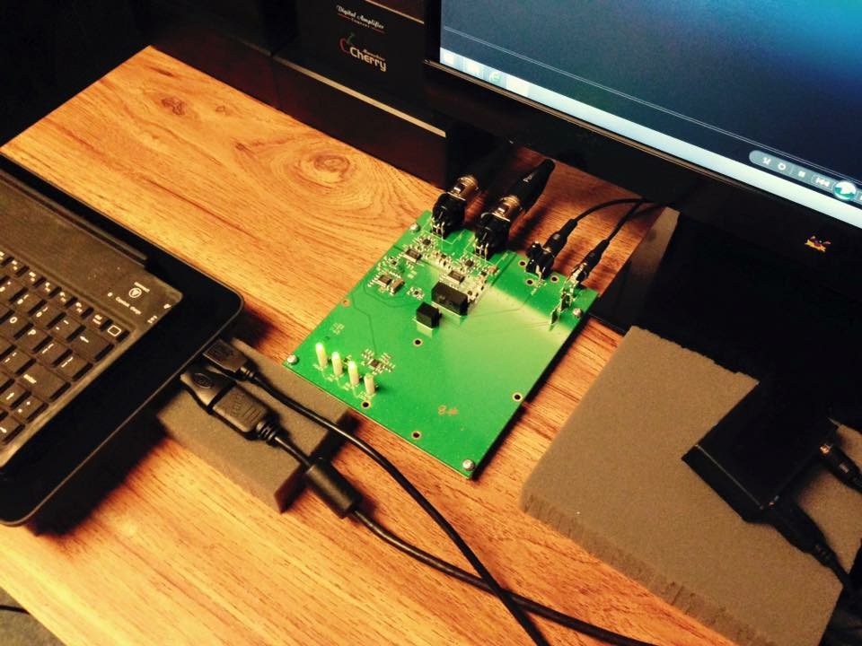 Cherry DAC DAC Prototype Photo ---- In a system with Desktop Maraschino and Windows 8.1 Pro