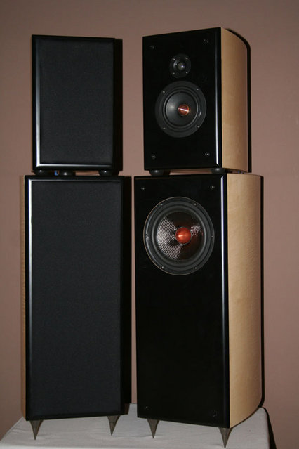 TMW 3 way B series - New design using the FR125S as a mid range driver with the SDX7 woofer and a small dome tweeter.