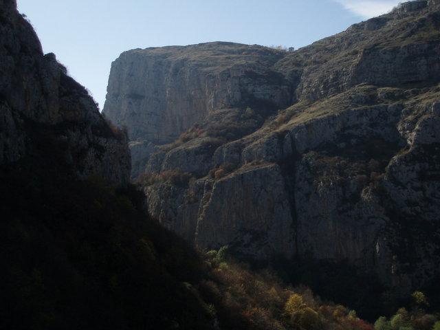 Cliffs - Cliffs and the valley on the eastern side of Shushi.