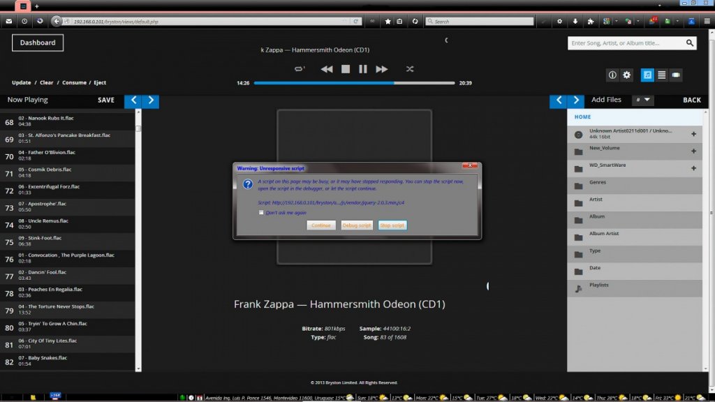 Unresponsive Script