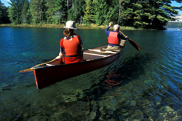 floating canoe