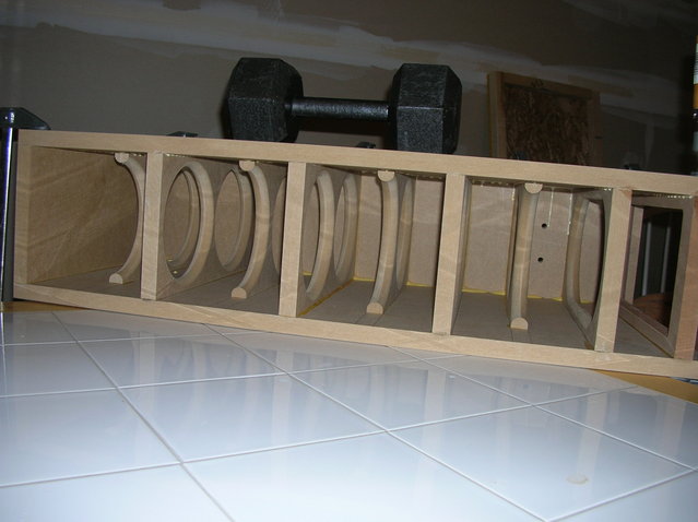 interior of 2nd cabinet getting opposite side glued