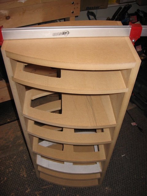 Cabinet Framework - Here is the completed framework. Ready for some kerf cut side panels.