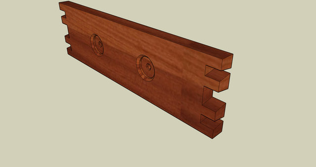 Concept drawing of front panel for TVC enclosure - Conceptual drawing of the front panel for custom TVC enclosure. Image shows the front side of the front panel.