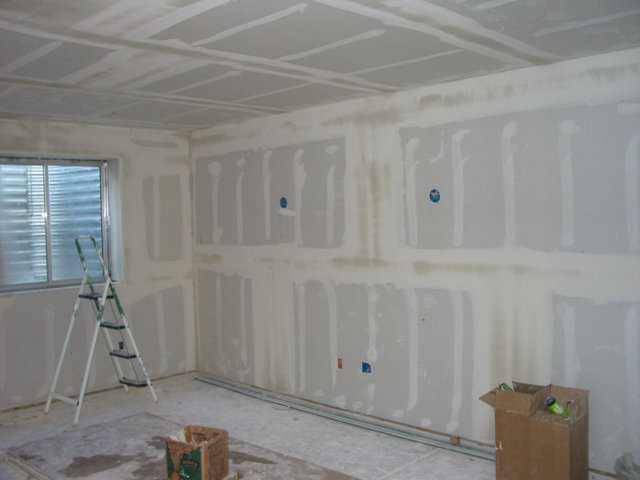 drywall taped and ready for texture