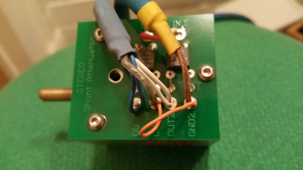 Shunt attenuator with Dale resisitors