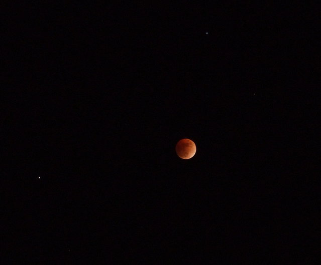 lunar eclipse Feb 20 08 taken with Fujifilm F31fd on a tripod at 1 sec, ISO 400 f 2.8