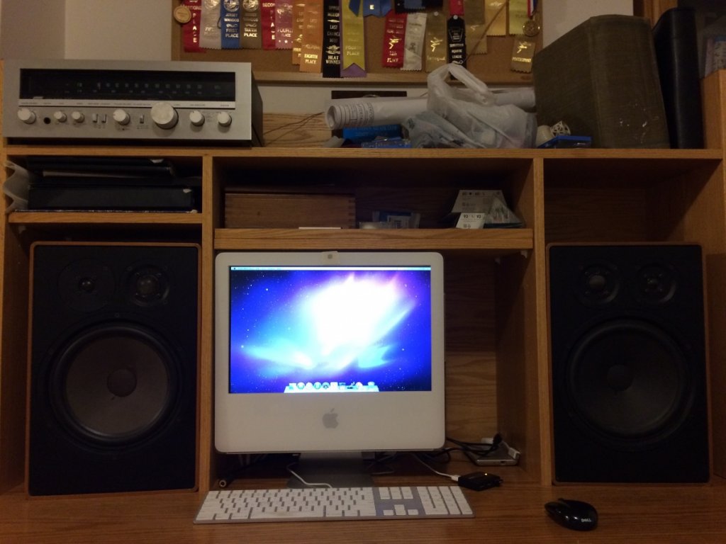 Canton GLE-70, Sansui R-50, 2005 IMac