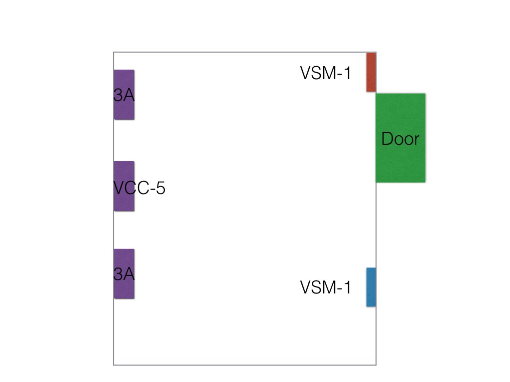 Is placement of red VSM-1 speaker OK?