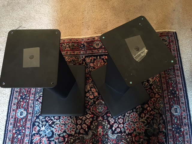 top plates with (taped) holes for filling