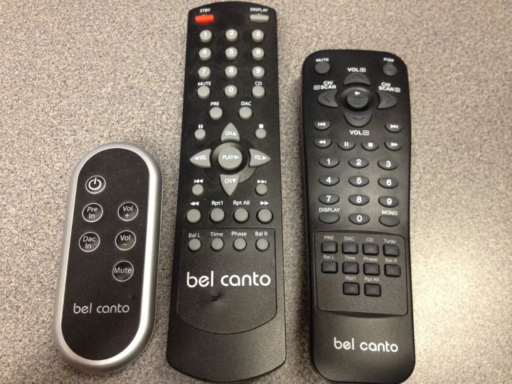 Bel Canto remotes