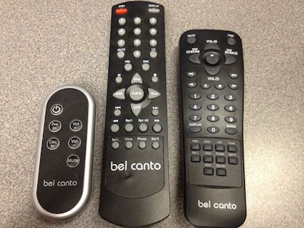 Bel Canto remote controls