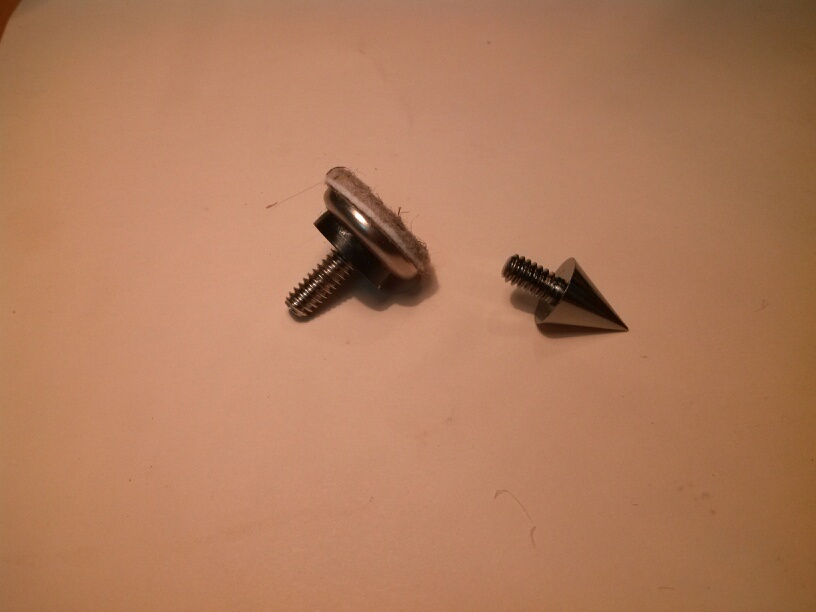 Screw in: pointy tips and gliders