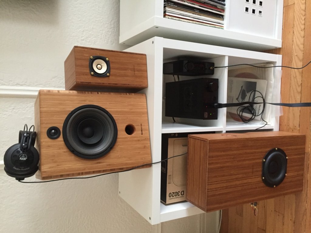 A shot of my speakers and amp.