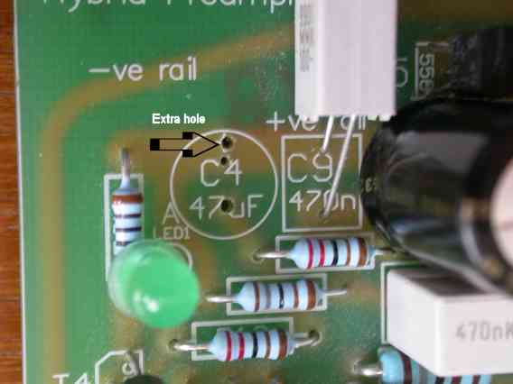 Extra hole drilled for C4