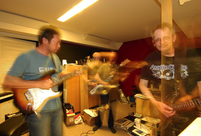 Phil, Mike and Chris playing