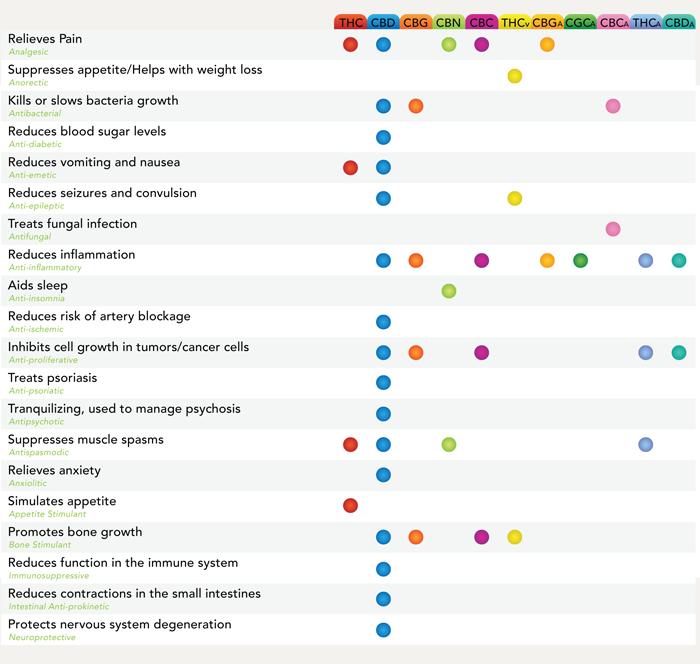 Cannabinoid Chart