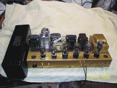 amp 10 - Full amp with new Electraprint interstages and OPts' with Hammond chokes added to the power supply.