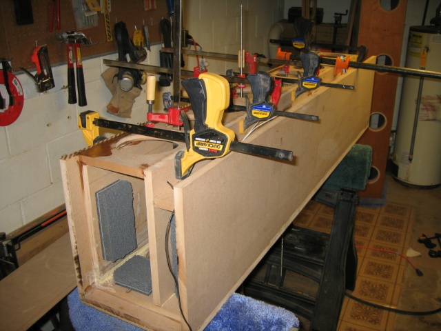 gluing inner front panel